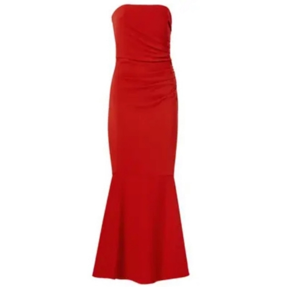 Badgley Mischka Red Evening Gown (NWT) - Picture 2 of 9